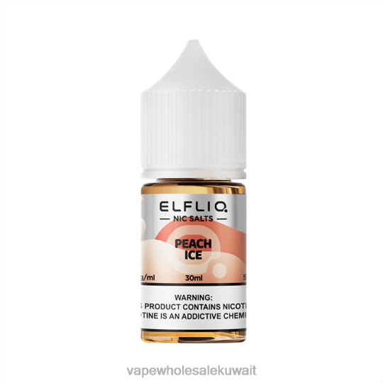 Vape Kuwait - ELFBAR ELFLIQ Nic Salt 30ml الجليد الخوخ T24X822