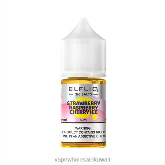 Vape Kuwait - ELFBAR ELFLIQ Nic Salt 30ml الفراولة التوت الكرز الجليد T24X832