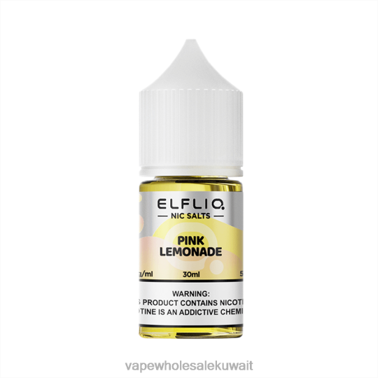 Vape Store - ELFBAR ELFLIQ Nic Salt 30ml عصير الليمون الوردي T24X825