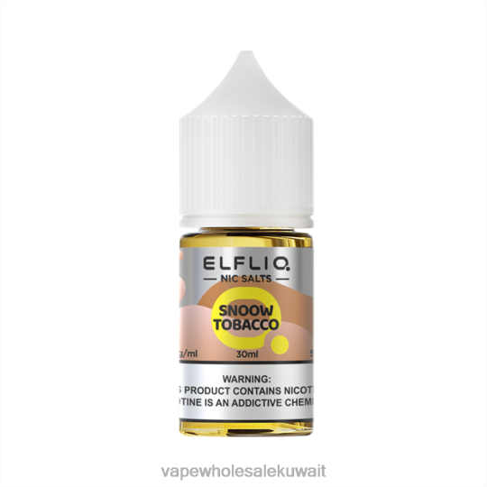 Vape Wholesaler - ELFBAR ELFLIQ Nic Salt 30ml Snoow التبغ T24X827