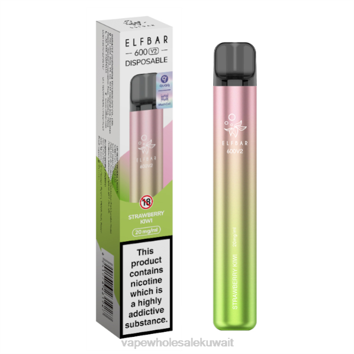 68FB295 - Vape Wholesale Kuwait كيوي فراولة ELFBAR 600V2 20 ملغ