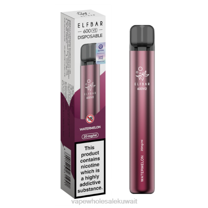 68FB297 - Vape الفاخر بطيخ ELFBAR 600V2 20 ملغ