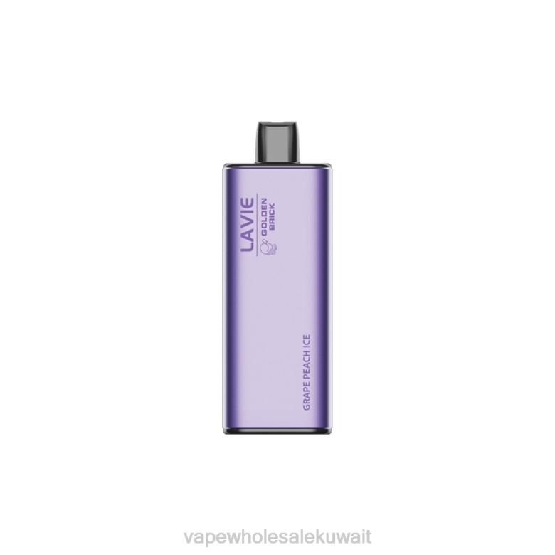 السجائر الالكترونية في الكويت - LAVIE GOLDEN BRICK 10000 نفث RX0P60 ثلج عنب وخوخ