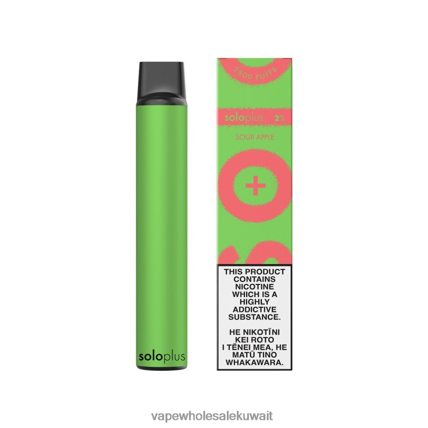 السجائر الالكترونية في الكويت - Solo Plus vape القابل للتصرف التفاح الحامض 00NP0F30