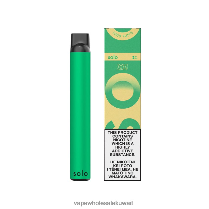 السجائر الالكترونية في الكويت - Solo مجموعة vape Paradise القابل للتصرف العنب الحلو 00NP0F20