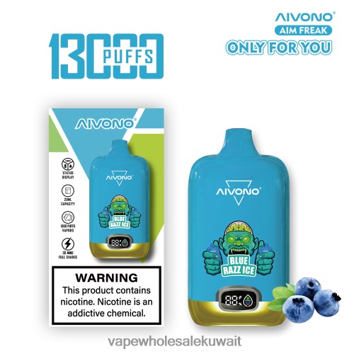 Vape Kuwait - Aivono AIM FREAK 13000 الجليد الأزرق TXZ262242