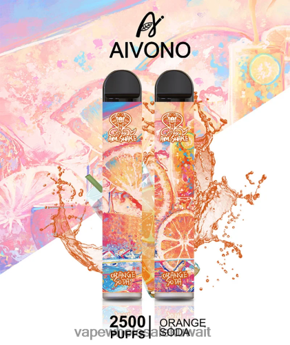 Vape الكويت - Aivono AIM SNAKE 2500 صودا البرتقال TXZ262314