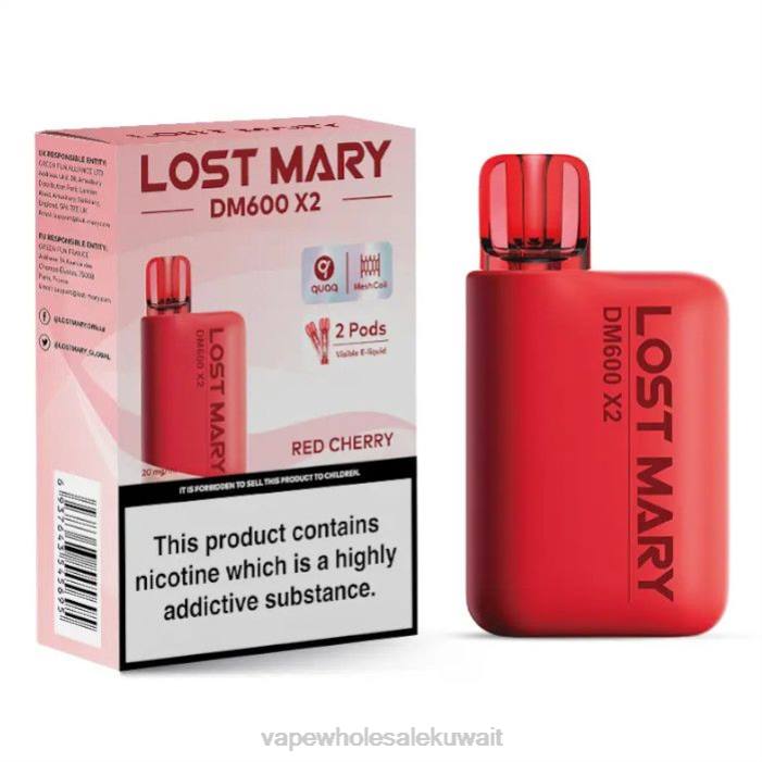 68FB479 - Vape بالجملة الكرز الأحمر LOST MARY DM600 X2