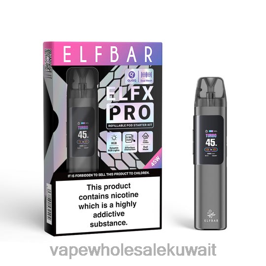 Vape Shop - ELFBAR ELFX Pro افتح جهاز POD رمادي T24X83