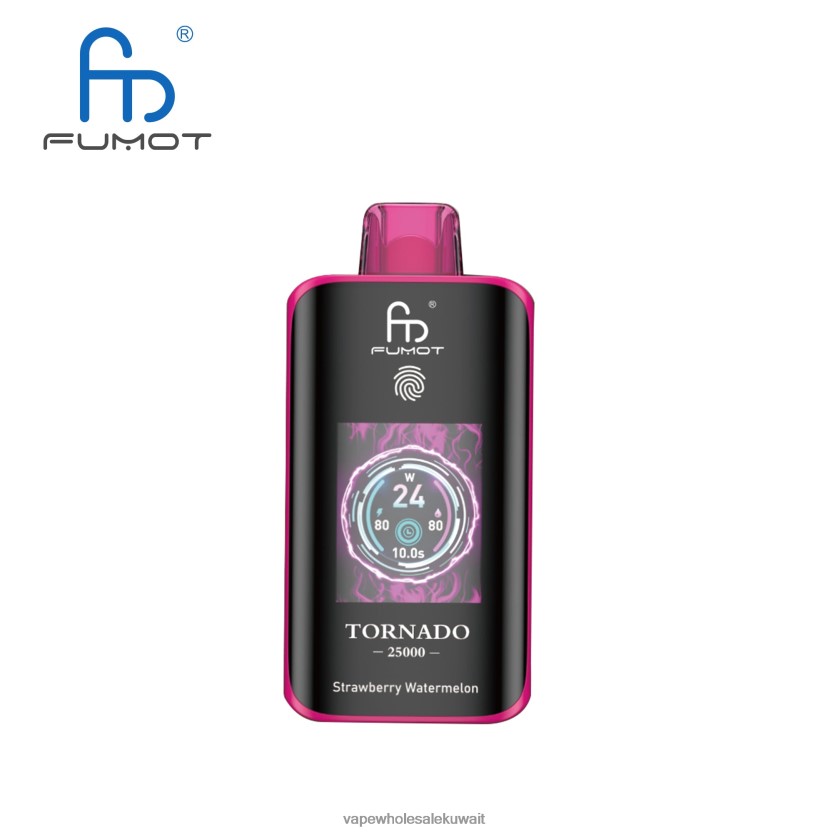 Vape الفاخر - Fumot Tornado 25000 سيجارة يمكن التخلص منها الفراولة والبطيخ 8P80VD16