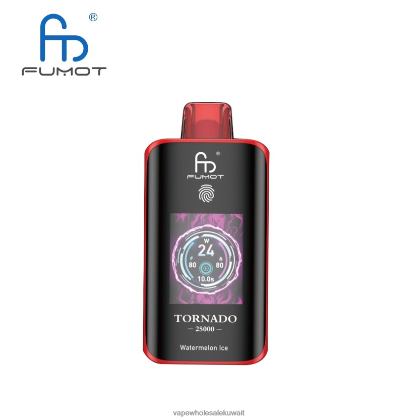 Vape Kuwait - Fumot Tornado 25000 سيجارة يمكن التخلص منها ثلج البطيخ 8P80VD12