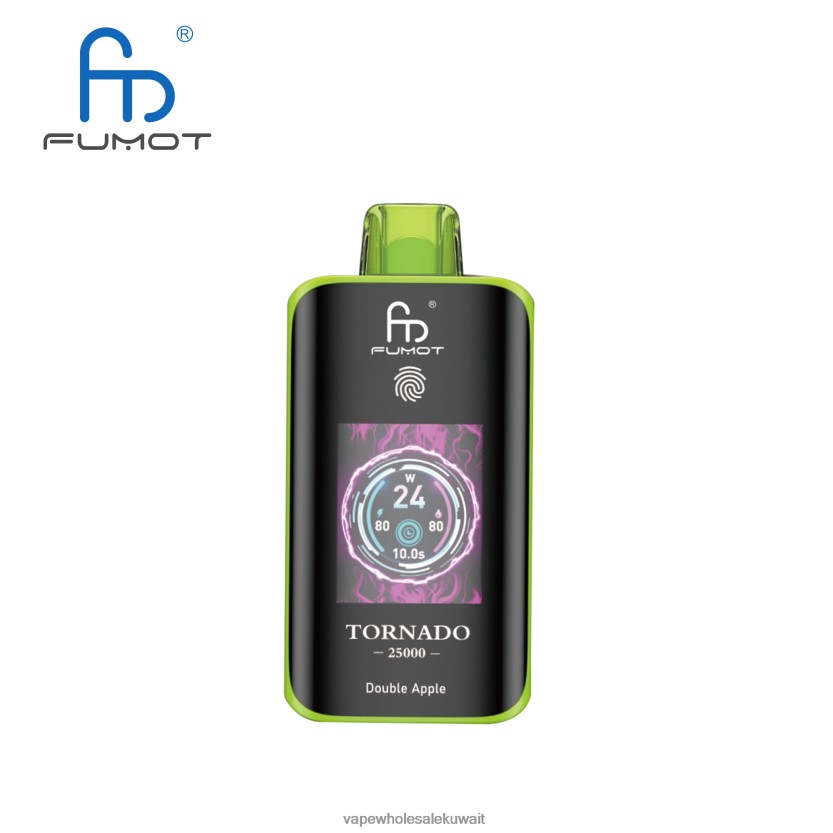 Vape Store - Fumot Tornado 25000 سيجارة يمكن التخلص منها تفاحة مزدوجة 8P80VD5