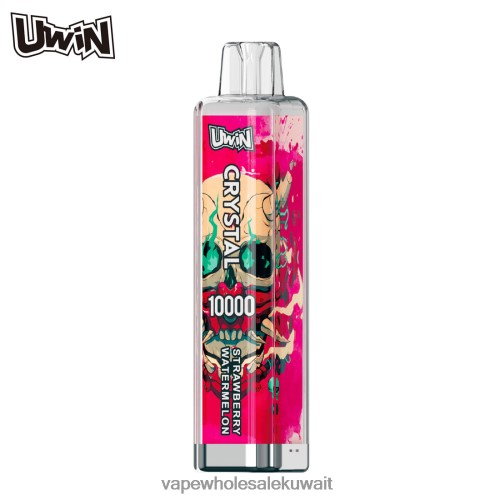 Vape بالجملة - UWIN CRYSTAL 10000 سيجارة للاستعمال مرة واحدة الفراولة والبطيخ 00P2D3