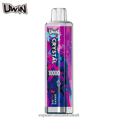 Vape Wholesaler - UWIN CRYSTAL 10000 سيجارة للاستعمال مرة واحدة جليد العنب 00P2D2