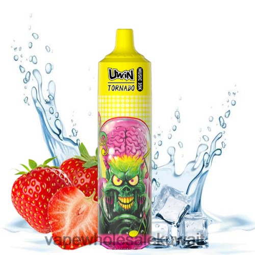 شراء Vape بالجملة - UWIN CRYSTAL 35 ألف سيجارة يمكن التخلص منها جليد الفراولة 00P2D24